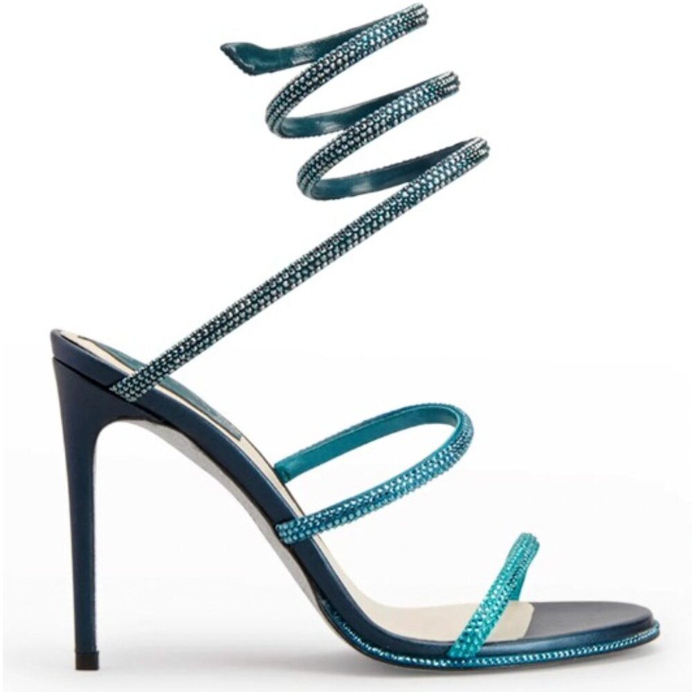 Rene Caovilla Cleo Crystal Embellished Wrap Sandal